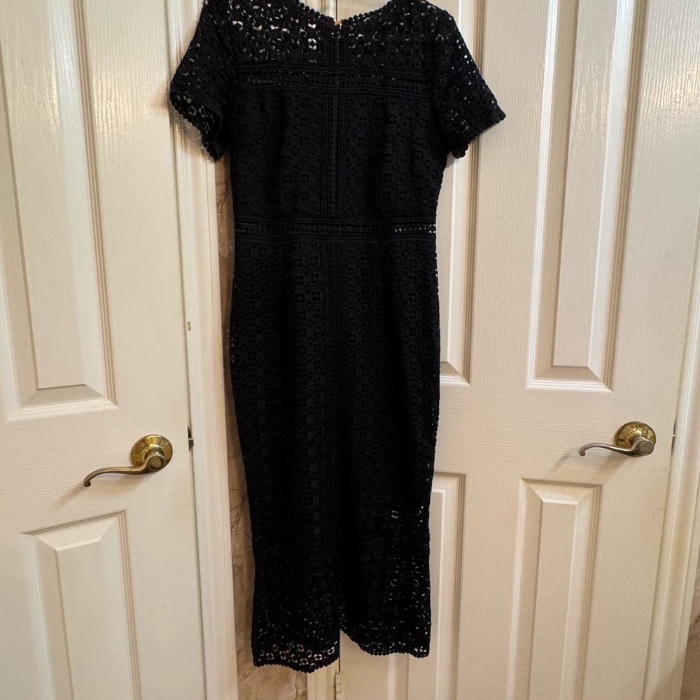 Black Lace Midi Dress - Unbranded